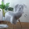 BF Tapis Imitation Peau De Mouton Tapis Irrégulier De Meilleure Qualité Pour Chambre à Coucher, Salon, Pépinière Gris