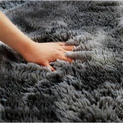 BF Tapis Furry Round Design Moderne Intérieur Anti-dérapant Décor Moderne Super Doux En Peluche Maison Tapis De Chambre Tapis De Soins Infirmiers