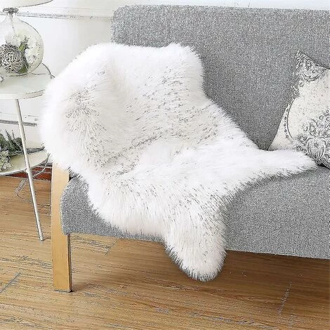 DONTODENT Tapis En Peau De Mouton Imitation Peau D'agneau, Fourrure à Poils Longs, Coussin De Siège De Housse De Chaise_b 1 DONTODENT Tapis En Peau De Mouton Imitation Peau D'agneau, Fourrure à Poils Longs, Coussin De Siège De Housse De Chaise_b