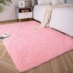 FVBJD Tapis Doux Et Moelleux Pour Chambre D'enfant, Chambre D'enfant, Tapis De Chambre D'enfant En Peluche, Tapis En Fourrure Pour Garçons, Filles, Dortoir D'université, Tapis Moelleux, Salon, Décoration De La Maison.