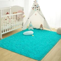 FVBJD Tapis Doux Et Moelleux Pour Chambre D'enfant, Chambre D'enfant, Tapis De Chambre D'enfant En Peluche, Tapis En Fourrure Pour Garçons, Filles, Dortoir D'université, Tapis Moelleux, Salon, Décoration De La Maison. -Tapis et paillasson Soldes 66358274 4