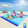 YIDOMDE Couverture De Plage Anti Sable, Extra Large Tapis De Plage 210 X 200 Cm, Couverture De Plage Tapis Pique-Nique Imperméable Pour Plage,Pique-Nique,Vacances - Doux Portable Séchage Rapide-D