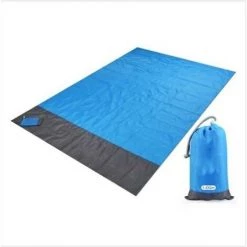 BENOBBY KIDS Couverture De Plage Anti-sable Imperméable, Tapis De Plage Extra Large Sans Sable, Tapis Portable Portable, Tapis De Pique-nique Extérieur, Tapis De Plage Couleur Bleu -Tapis et paillasson Soldes 66717657 4