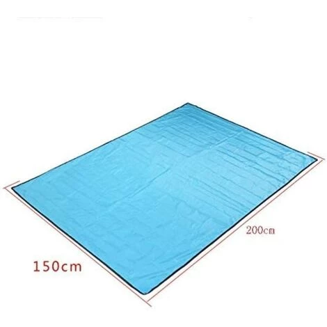 OCXIN Tapis De Pique-nique Durable Couverture De Plage Tapis De Plage Pliant Couverture De Pique-nique Extérieure Mobile étanche 150 × 200 Cm / 300 × 300 Cm étanche (Color : Blue, Size : 150x200cm) 2 OCXIN Tapis De Pique-nique Durable Couverture De Plage Tapis De Plage Pliant Couverture De Pique-nique Extérieure Mobile étanche 150 × 200 Cm / 300 × 300 Cm étanche (Color : Blue, Size : 150x200cm) – Image 2
