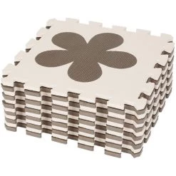 SKECTEN Tapis De Jeu, 12 Pièces De Puzzle, Enfants & Bébés, Mousse EVA, Sans Polluants, 30*30*1cm, Marron -Tapis et paillasson Soldes 67264056 3