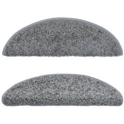 TRUE DEAL Tapis D'escalier 5 Pcs 56x20 Cm Gris 8 TRUE DEAL Tapis D'escalier 5 Pcs 56x20 Cm Gris -Tapis et paillasson Soldes 67293521 4