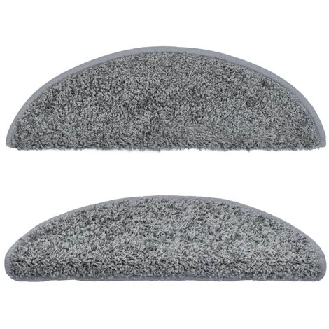 TRUE DEAL Tapis D'escalier 5 Pcs 56x20 Cm Gris 4 TRUE DEAL Tapis D'escalier 5 Pcs 56x20 Cm Gris – Image 4