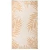 TRUE DEAL Tapis à Tissage Plat D'extérieur 80x150 Cm Motif De Feuille