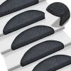 TRUE DEAL Tapis D'escalier 5 Pcs 56x20 Cm Anthracite