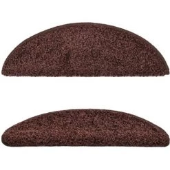 TRUE DEAL Tapis D'escalier 5 Pcs 56x20 Cm Marron 8 TRUE DEAL Tapis D'escalier 5 Pcs 56x20 Cm Marron -Tapis et paillasson Soldes 67302168 4