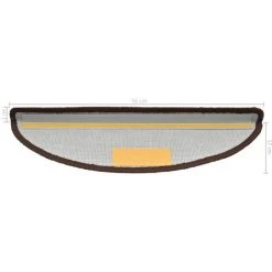 TRUE DEAL Tapis D'escalier 5 Pcs 56x20 Cm Marron 9 TRUE DEAL Tapis D'escalier 5 Pcs 56x20 Cm Marron -Tapis et paillasson Soldes 67302168 5