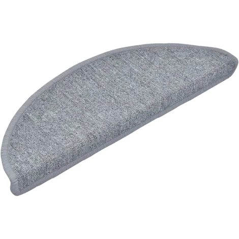 TRUE DEAL Tapis D'escalier 5 Pcs 65x28 Cm Gris Clair 3 TRUE DEAL Tapis D'escalier 5 Pcs 65x28 Cm Gris Clair – Image 3