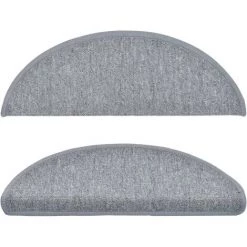 TRUE DEAL Tapis D'escalier 5 Pcs 65x28 Cm Gris Clair 8 TRUE DEAL Tapis D'escalier 5 Pcs 65x28 Cm Gris Clair -Tapis et paillasson Soldes 67302913 4