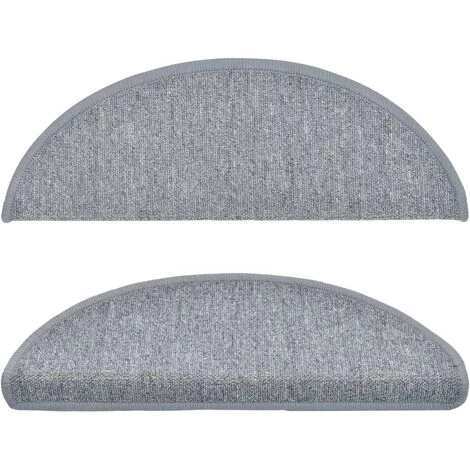 TRUE DEAL Tapis D'escalier 5 Pcs 65x28 Cm Gris Clair 4 TRUE DEAL Tapis D'escalier 5 Pcs 65x28 Cm Gris Clair – Image 4