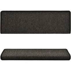 TRUE DEAL Tapis D'escalier 5 Pcs 65x25 Cm Anthracite 8 TRUE DEAL Tapis D'escalier 5 Pcs 65x25 Cm Anthracite -Tapis et paillasson Soldes 67302997 4