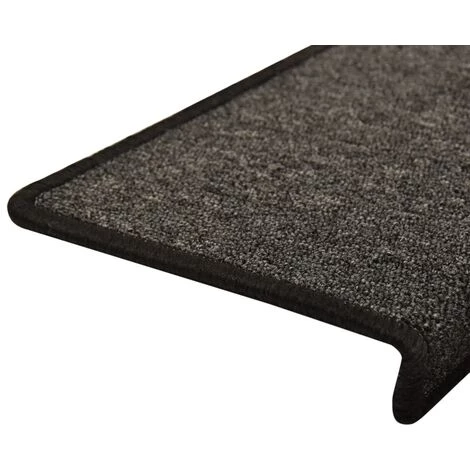 TRUE DEAL Tapis D'escalier 5 Pcs 65x25 Cm Anthracite 5 TRUE DEAL Tapis D'escalier 5 Pcs 65x25 Cm Anthracite – Image 5