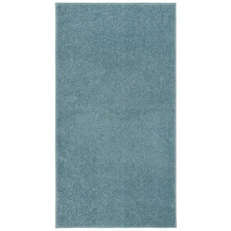 TRUE DEAL Tapis à Poils Courts 80x150 Cm Bleu 1 TRUE DEAL Tapis à Poils Courts 80x150 Cm Bleu