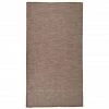 TRUE DEAL Tapis à Tissage Plat D'extérieur 80x150 Cm Marron