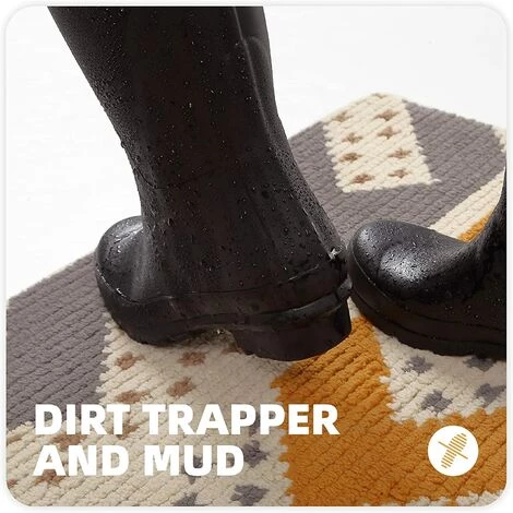 GGNRALNY Color G Tapis Entrée Intérieur, Tapis De Porte Lavable & Ultra Absorbant, Paillasson Antidérapant Pour Intérieur, Extérieur, Chambre, Cuisine, Salle De Bain, Couloir - 50 X 80 Cm, Jaune 4 GGNRALNY Color G Tapis Entrée Intérieur, Tapis De Porte Lavable & Ultra Absorbant, Paillasson Antidérapant Pour Intérieur, Extérieur, Chambre, Cuisine, Salle De Bain, Couloir - 50 X 80 Cm, Jaune – Image 4