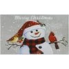 GGNRALNY Paillasson Interieur, Tapis Entree 43x75 Cm, Antidérapant Lavable Absorbant Facile à Nettoyer Tapis De Sol, Pour Chambre, Cuisine, Entrée, Couloir (Bonhomme De Neige)