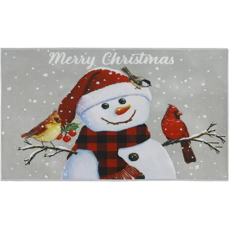 GGNRALNY Paillasson Interieur, Tapis Entree 43x75 Cm, Antidérapant Lavable Absorbant Facile à Nettoyer Tapis De Sol, Pour Chambre, Cuisine, Entrée, Couloir (Bonhomme De Neige) 1 GGNRALNY Paillasson Interieur, Tapis Entree 43x75 Cm, Antidérapant Lavable Absorbant Facile à Nettoyer Tapis De Sol, Pour Chambre, Cuisine, Entrée, Couloir (Bonhomme De Neige)