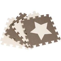 WYCTIN Hofuton Tapis De Jeu Puzzle 12 Pièces Pour Enfants Mousse EVA 30*30*1cm Marron Beige -Tapis et paillasson Soldes 67360416 5