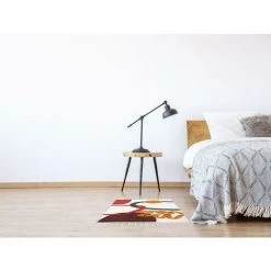 OZAIA Tapis Descente De Lit à Reliefs En Coton Imprimé - 60 X 110 Cm - Multicolore - PALMAS - Multicolore