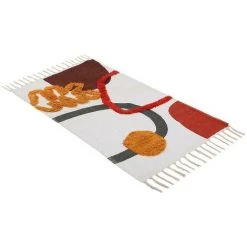 OZAIA Tapis Descente De Lit à Reliefs En Coton Imprimé - 60 X 110 Cm - Multicolore - PALMAS - Multicolore 9 OZAIA Tapis Descente De Lit à Reliefs En Coton Imprimé - 60 X 110 Cm - Multicolore - PALMAS - Multicolore -Tapis et paillasson Soldes 67370426 5