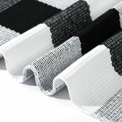 TANèTUE Tapis D'extérieur à Carreaux Buffalo Avec Paillasson Classique Lavable à Carreaux Noirs Et Blancs 23 X 35 Pouces 7 TANèTUE Tapis D'extérieur à Carreaux Buffalo Avec Paillasson Classique Lavable à Carreaux Noirs Et Blancs 23 X 35 Pouces -Tapis et paillasson Soldes 67426314 3