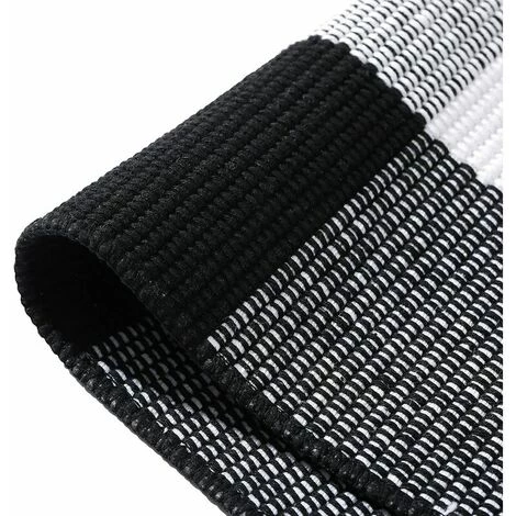 TANèTUE Tapis D'extérieur à Carreaux Buffalo Avec Paillasson Classique Lavable à Carreaux Noirs Et Blancs 23 X 35 Pouces 4 TANèTUE Tapis D'extérieur à Carreaux Buffalo Avec Paillasson Classique Lavable à Carreaux Noirs Et Blancs 23 X 35 Pouces – Image 4