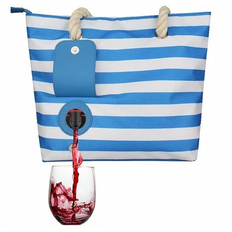 BENOBBY KIDS Sac à Vin Isotherme Portable Pique-nique Portable Sac à Vin BlueA 2 BENOBBY KIDS Sac à Vin Isotherme Portable Pique-nique Portable Sac à Vin BlueA – Image 2