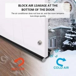 1PCS Bas De Porte Double Isolant,Boudin De Porte Stop Froid,Bas De Porte Isolant Double Protection Contre Courants D'air Anti Bruit (1PCS, Noir),Tanètue 7 1PCS Bas De Porte Double Isolant,Boudin De Porte Stop Froid,Bas De Porte Isolant Double Protection Contre Courants D'air Anti Bruit (1PCS, Noir),Tanètue -Tapis et paillasson Soldes 67651673 3