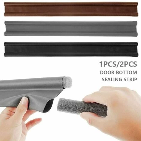 BF Bas De Porte Coupe-vent De Porte à Double Isolation Coupe-vent à Double Isolation Coupe-vent à Double Isolation, Coupe-vent Anti-bruit Et Coupe-vent Bande D'étanchéité De Porte Intérieure étanche Universelle 96 * 10 * 3 Cm (Gris) 3 BF Bas De Porte Coupe-vent De Porte à Double Isolation Coupe-vent à Double Isolation Coupe-vent à Double Isolation, Coupe-vent Anti-bruit Et Coupe-vent Bande D'étanchéité De Porte Intérieure étanche Universelle 96 * 10 * 3 Cm (Gris) – Image 3