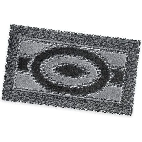 EMMEVI Paillasson Absorbant Doux Et Antidérapant Rectangulaire Gris - 40x70 Cm 1 EMMEVI Paillasson Absorbant Doux Et Antidérapant Rectangulaire Gris - 40x70 Cm