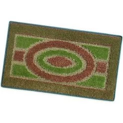 EMMEVI Paillasson Absorbant Doux Et Antidérapant Rectangulaire Vert - 40x70 Cm