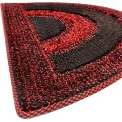 EMMEVI Paillasson Entrée Absorbant Velouté Et Antidérapant Demilune - Rouge 6 EMMEVI Paillasson Entrée Absorbant Velouté Et Antidérapant Demilune - Rouge -Tapis et paillasson Soldes 67837415 3