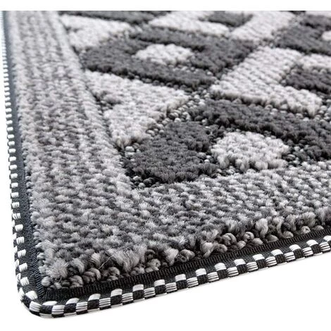 EMMEVI Paillasson Entrée Absorbant Doux Et Antidérapant Demilune - Rouge 2 EMMEVI Paillasson Entrée Absorbant Doux Et Antidérapant Demilune - Rouge – Image 2