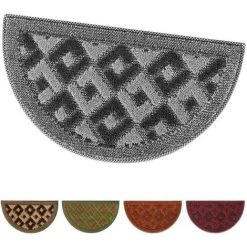 EMMEVI Paillasson Entrée Absorbant Doux Et Antidérapant Demilune - Rouge 7 EMMEVI Paillasson Entrée Absorbant Doux Et Antidérapant Demilune - Rouge -Tapis et paillasson Soldes 67837430 4
