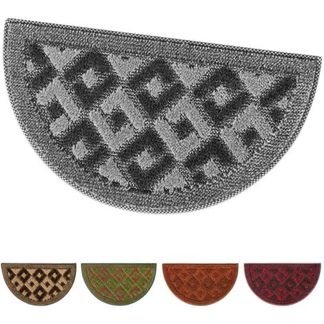 EMMEVI Paillasson Entrée Absorbant Doux Et Antidérapant Demilune - Rouge 4 EMMEVI Paillasson Entrée Absorbant Doux Et Antidérapant Demilune - Rouge – Image 4