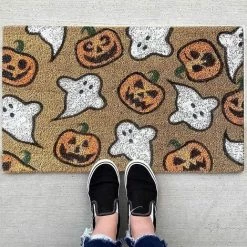 HELLO KITTY BAIN Paillasson Couverture Décoration Halloween Fond Antidérapant Tapis Durable Tapis De Sol Profil Bas Tapis Intérieur Extérieur -Tapis et paillasson Soldes 67919931 4
