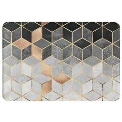 FUIENKO Paillasson Géométrique Découpé En PVC, Tapis D'entrée De Maison, De Cuisine, De Salon, De Chambre à Coucher, De Porte Antidérapante,elisa-dd1 (61)-1.jpg,500mm X 800mm