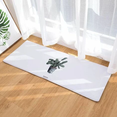 FUIENKO Tapis De Sol Long Absorbant, Série Pot Plantes, Tapis De Cuisine, Tapis De Bain, Paillasson D'entrée De Maison, Chambre à Coucher, Salon,06,50 Cm X 80 Cm 2 FUIENKO Tapis De Sol Long Absorbant, Série Pot Plantes, Tapis De Cuisine, Tapis De Bain, Paillasson D'entrée De Maison, Chambre à Coucher, Salon,06,50 Cm X 80 Cm – Image 2