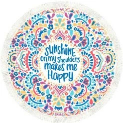 GRUPO K-2 Pareo Tapiz Playa Redonda Con Flecos 145 Cm To-01 9 GRUPO K-2 Pareo Tapiz Playa Redonda Con Flecos 145 Cm To-01 -Tapis et paillasson Soldes 68287419 5