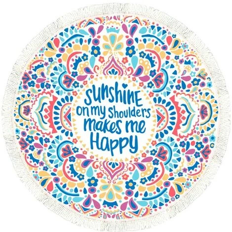 GRUPO K-2 Pareo Tapiz Playa Redonda Con Flecos 145 Cm To-01 5 GRUPO K-2 Pareo Tapiz Playa Redonda Con Flecos 145 Cm To-01 – Image 5