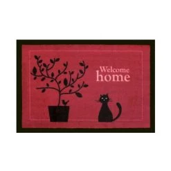 BTB BENOIT TAPIS BROSSE TAPIS ANTI POUSSIERE POLYAMIDE 40X60CM 5MM WELCOME CHAT