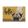 BTB BENOIT TAPIS BROSSE Tapis Coco Hello Chien 40x60 Cm
