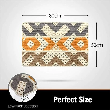 LLOVE Paillasson Antidérapant, Tapis De Porte | Doux | Lavable En Machine | Absorbant Et Résistant | Tapis Entrée Pour Intérieur, Extérieur, Chambre, Cuisine, Couloir - 50 X 80 Cm, Jaune 2 LLOVE Paillasson Antidérapant, Tapis De Porte | Doux | Lavable En Machine | Absorbant Et Résistant | Tapis Entrée Pour Intérieur, Extérieur, Chambre, Cuisine, Couloir - 50 X 80 Cm, Jaune – Image 2
