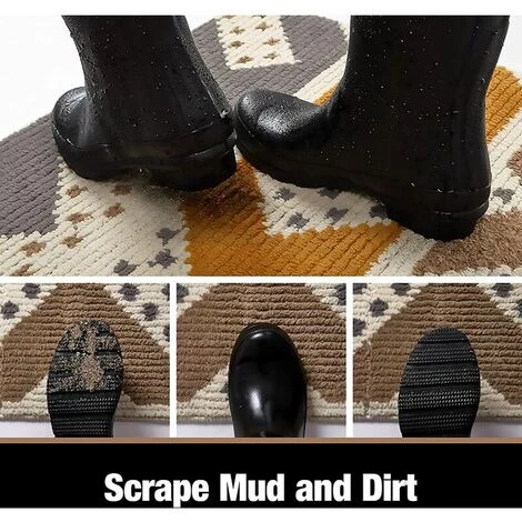 LLOVE Paillasson Antidérapant, Tapis De Porte | Doux | Lavable En Machine | Absorbant Et Résistant | Tapis Entrée Pour Intérieur, Extérieur, Chambre, Cuisine, Couloir - 50 X 80 Cm, Jaune 3 LLOVE Paillasson Antidérapant, Tapis De Porte | Doux | Lavable En Machine | Absorbant Et Résistant | Tapis Entrée Pour Intérieur, Extérieur, Chambre, Cuisine, Couloir - 50 X 80 Cm, Jaune – Image 3