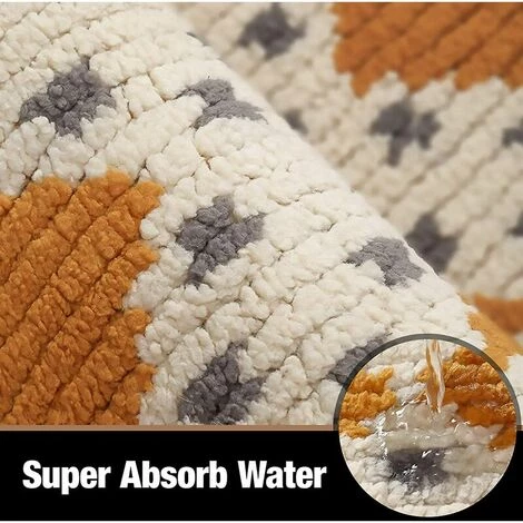 LLOVE Paillasson Antidérapant, Tapis De Porte | Doux | Lavable En Machine | Absorbant Et Résistant | Tapis Entrée Pour Intérieur, Extérieur, Chambre, Cuisine, Couloir - 50 X 80 Cm, Jaune 4 LLOVE Paillasson Antidérapant, Tapis De Porte | Doux | Lavable En Machine | Absorbant Et Résistant | Tapis Entrée Pour Intérieur, Extérieur, Chambre, Cuisine, Couloir - 50 X 80 Cm, Jaune – Image 4