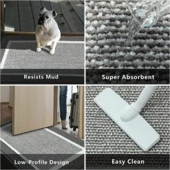 Cisea Tapis Paillasson D'intérieur 50 Cm × 81 Cm, Tapis De Porte Avant Arrière, Support En Caoutchouc Durable, Tapis De Porte Antidérapant, Super Absorbant, Résistant à La Saleté, Tapis De Sol Intérieur, Lavable En Machine, Profil Bas, Gris - Gris Clair 9 Cisea Tapis Paillasson D'intérieur 50 Cm × 81 Cm, Tapis De Porte Avant Arrière, Support En Caoutchouc Durable, Tapis De Porte Antidérapant, Super Absorbant, Résistant à La Saleté, Tapis De Sol Intérieur, Lavable En Machine, Profil Bas, Gris - Gris Clair -Tapis et paillasson Soldes 68584994 5
